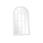 Oikiture 2PC Window Mirror Arched Wall Mirrors 76x51cm Wooden White