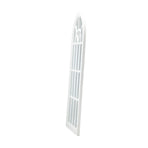Oikiture 2PC Window Mirror Arched Wall Mirrors 76x51cm Wooden White