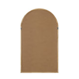 Oikiture Wall Mirror Wooden Frame Arched 86 x 50cm
