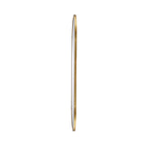 Oikiture Wall Mirror Oval Gold 84x50cm - Top-Down View