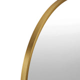 Oikiture Wall Mirror Oval Gold 84x50cm