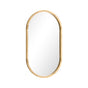 Oikiture Wall Mirror Oval Wooden 84x50cm
