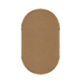 Oikiture Wall Mirror Oval Wooden 84x50cm