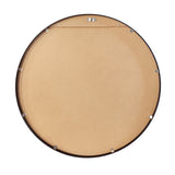 Oikiture Wall Mirror Round 70cm Black - Low Angle