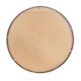 Oikiture Wall Mirror Round Black 80cm