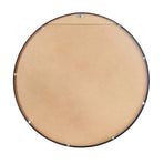 Oikiture Wall Mirror Round Black 80cm