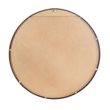 Oikiture Wall Mirror Round Black 80cm - Top-Down View