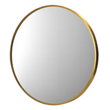 Oikiture Wall Mirror Round 80cm Gold
