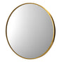 Oikiture Wall Mirror Round 80cm Gold