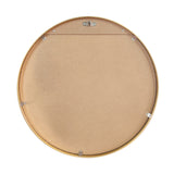 Oikiture Wall Mirror Round 80cm Gold - 45-Degree Angle