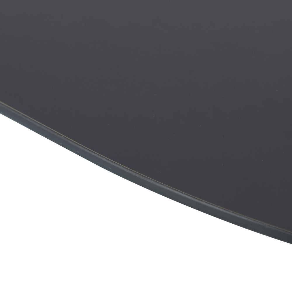 Oikiture Wall Mirrors Oval Frameless Mirror 84x50cm Set of 2