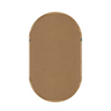 Oikiture Wooden Wall Mirrors Oval Mirror 84x50cm Set of 2