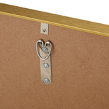 Oikiture Wall Mirrors Rectangle Mirror 65x50cm Gold Set of 2 - Rear View