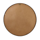 Oikiture Wall Mirrors Round 50cm Black Set of 2 - Rear View