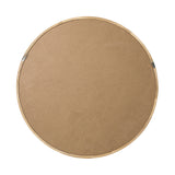 Oikiture Wall Mirrors Round 50cm Wooden Set of 2 - Top-Down View