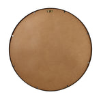 Oikiture Wall Mirrors Round 60cm Black Set of 2