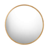 Oikiture Wall Mirrors Round 70cm Wooden Set of 2 - Rear View