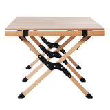 Gardeon Outdoor Furniture Wooden Egg Roll Picnic Table Camping Desk 120CM - Top-Down View