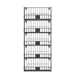 Artiss 5 Tier Stackable Closet Organizers and Storage Closet Hanging Storage Organizer Shelves - Side View