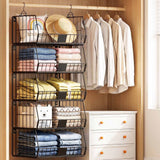 Artiss 5 Tier Stackable Closet Organizers and Storage Closet Hanging Storage Organizer Shelves - Extra Image