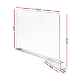 Artiss 6 Pack Closet Organizers and Storage Clear Shelf Dividers - Front View