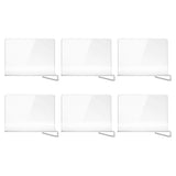 Artiss 6 Pack Closet Organizers and Storage Clear Shelf Dividers