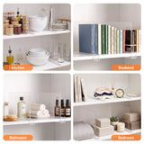 Artiss 6 Pack Closet Organizers and Storage Clear Shelf Dividers - Close-Up Angle