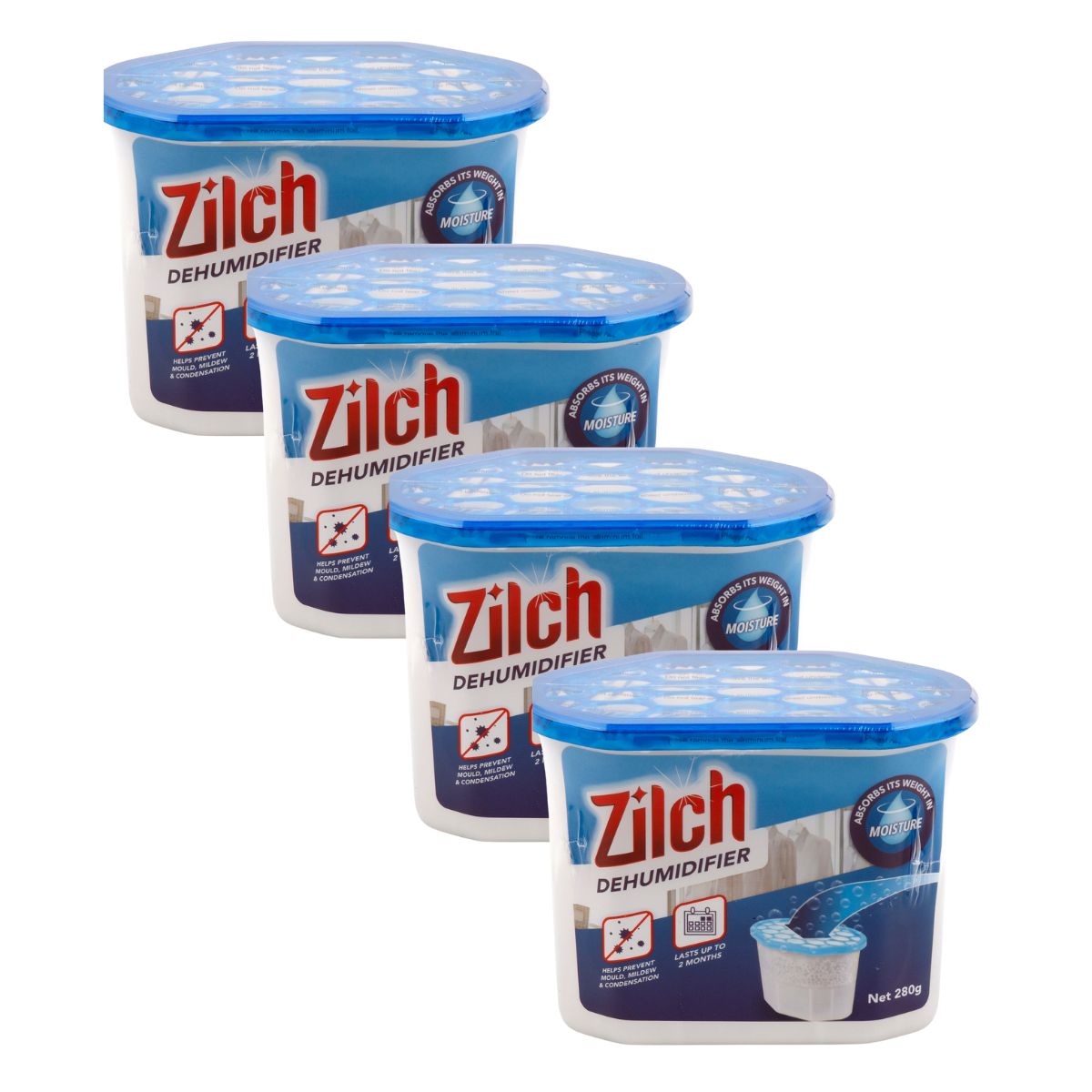 4x Zilch Dehumidifier 280g-2006732768989548545