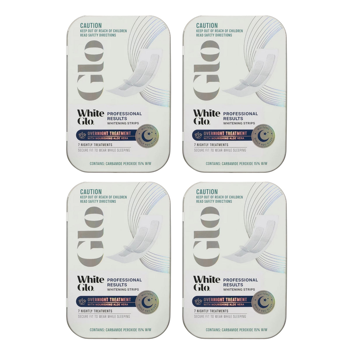 WhiteGlo Overnight Treatment Strips x4-2017004957563228160