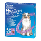 NexGard Spectra Dogs 15.1-30kg 6pk - Top-Down View