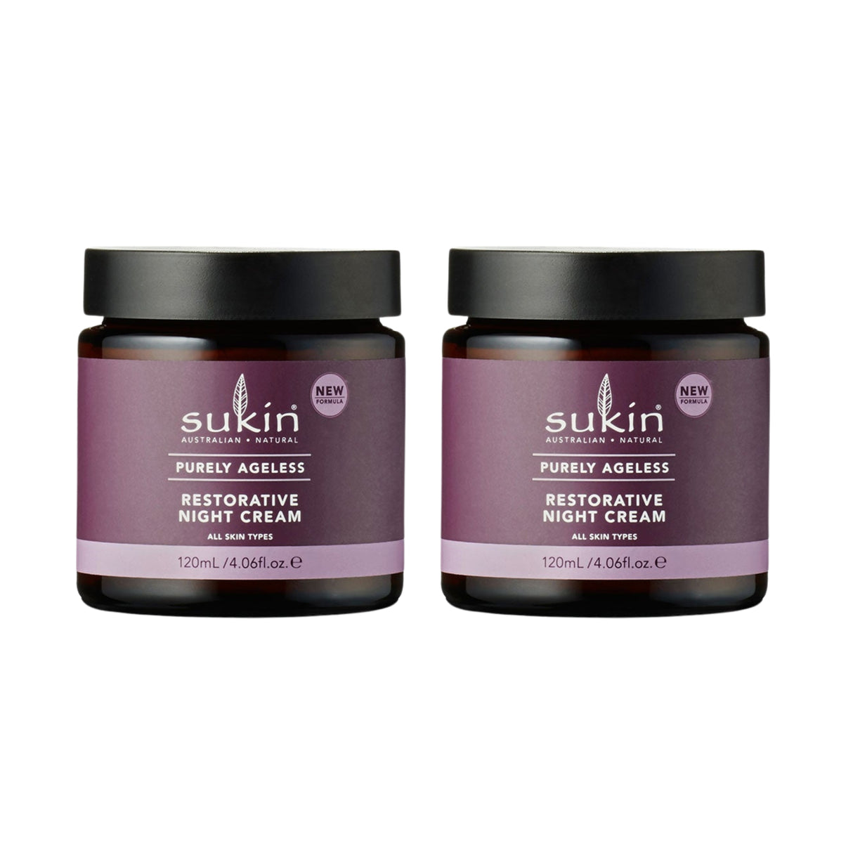 Sukin Purely Ageless Restorative Night Cream 120ml x2-2017004955235389440