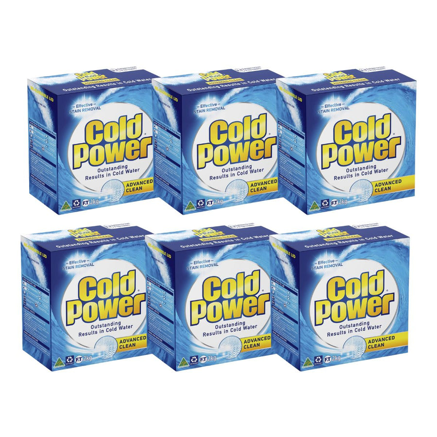 Cold Power 2kg Laundry Powder Advanced Clean Stain Remover x6-2006732776996474881
