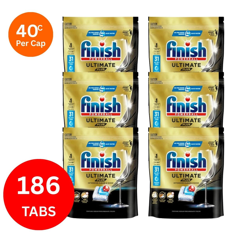 Finish Ultimate Plus x 186 Baking Soda Dishwasher Tablets-2006732758839332864