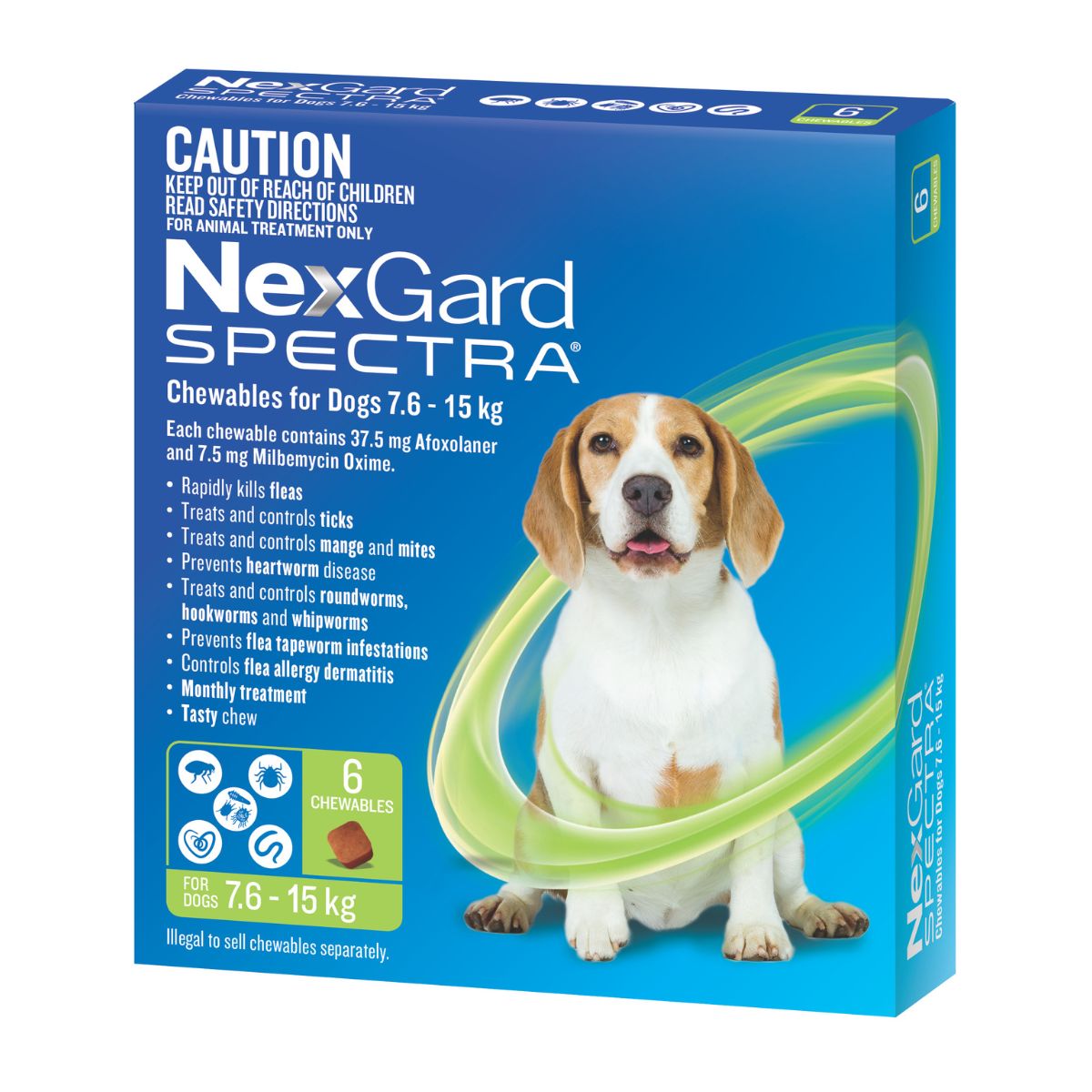 NexGard Spectra Dogs 7.6-15kg 6pk-2006732765353086979