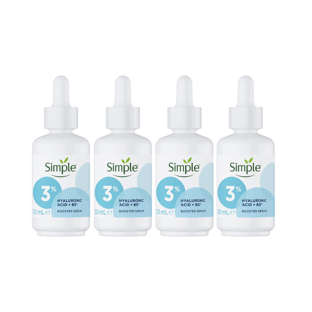 4x Simple Booster Serum 3% Hyaluronic Acid and B5-2006732792863526912