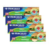 Hercules Large Sandwich Bags 25pk x4-2017004942526648320