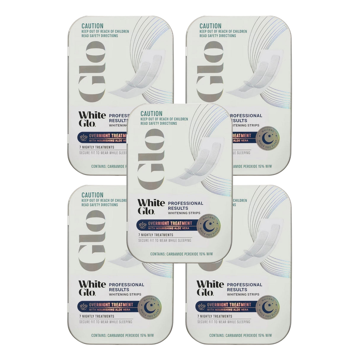 WhiteGlo Overnight Treatment Strips x5-2017004957697445888
