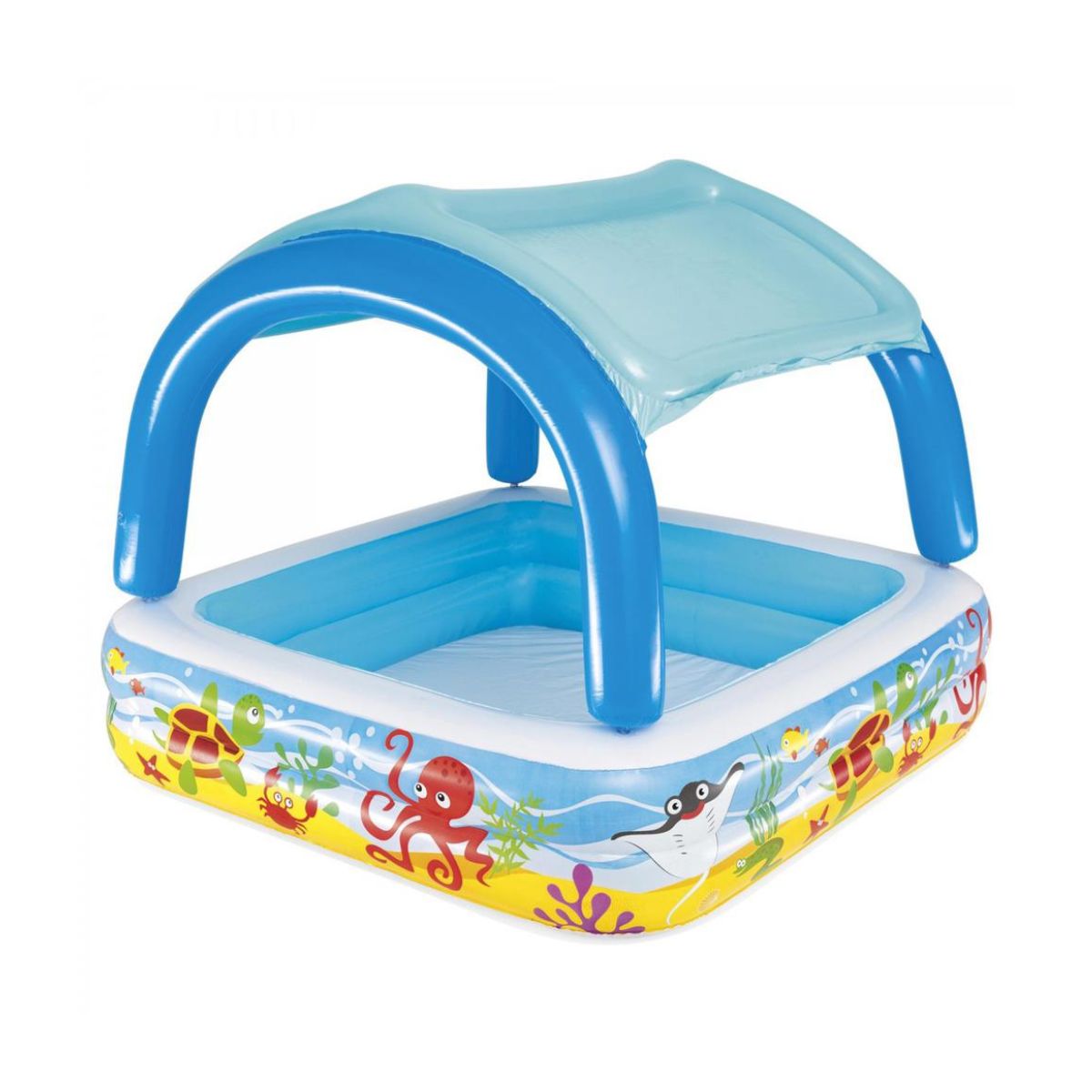 Bestway Beach Buddy Shaded Play Pool 1.4 x 1.4 x 1.15m-2006732772596649985