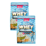 Maxines Burn Whey & Collagen Vanilla Soft Serve 800g x2 - Front View