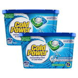 Cold Power Advanced Clean x 52 Laundry Detergent Capsules - Side View