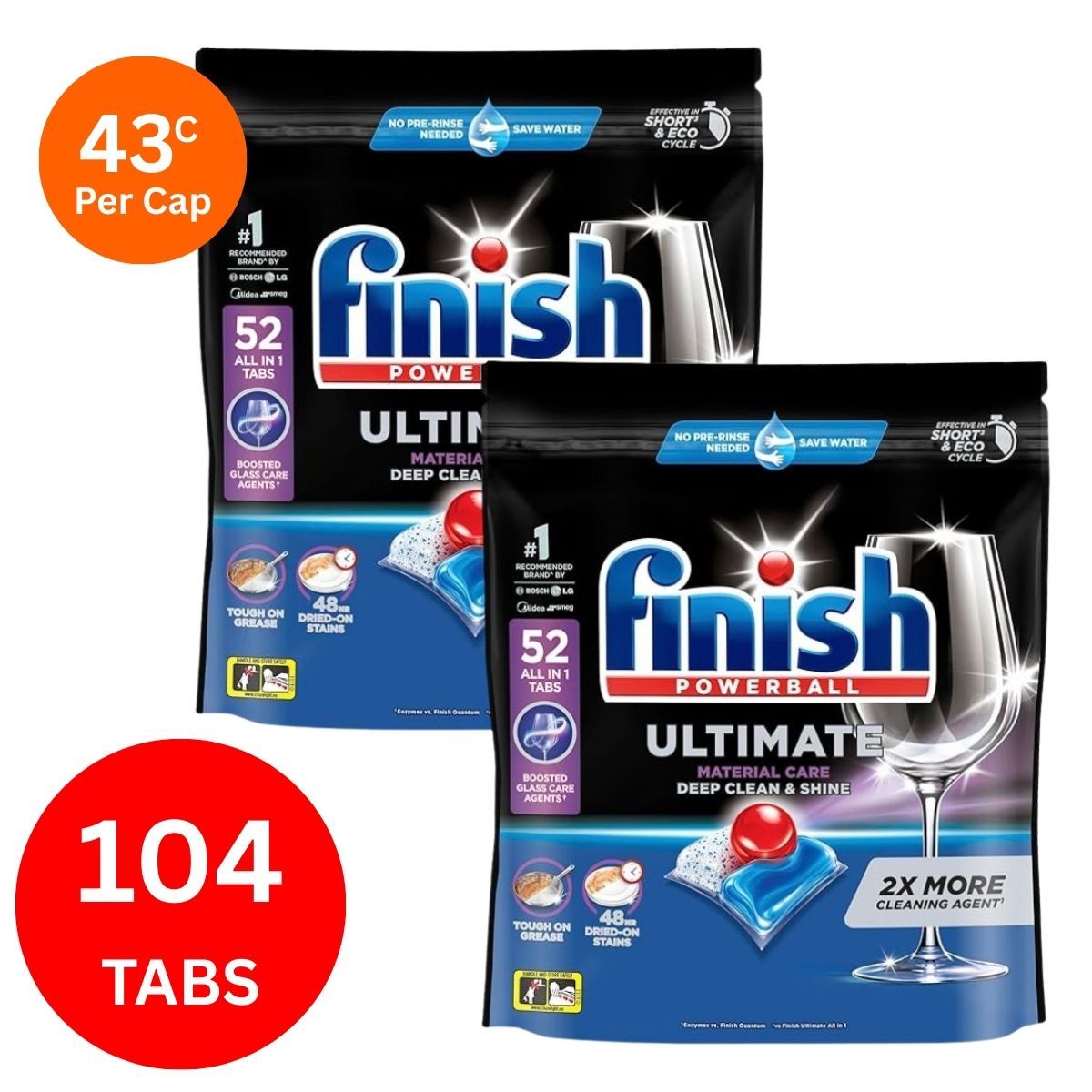 Finish Ultimate x 104 Dishwasher Tablets-2006732759640444931