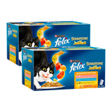 Felix Sensation Jellies Favourites Selection 36x85g x2 - Front View
