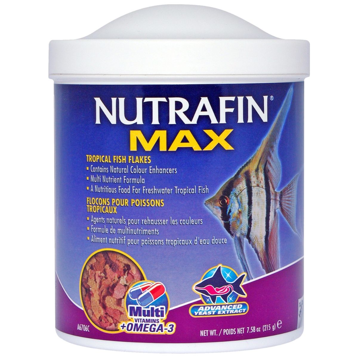 Nutrafin Max Tropical Fish Flakes 215g-2018816609015173121
