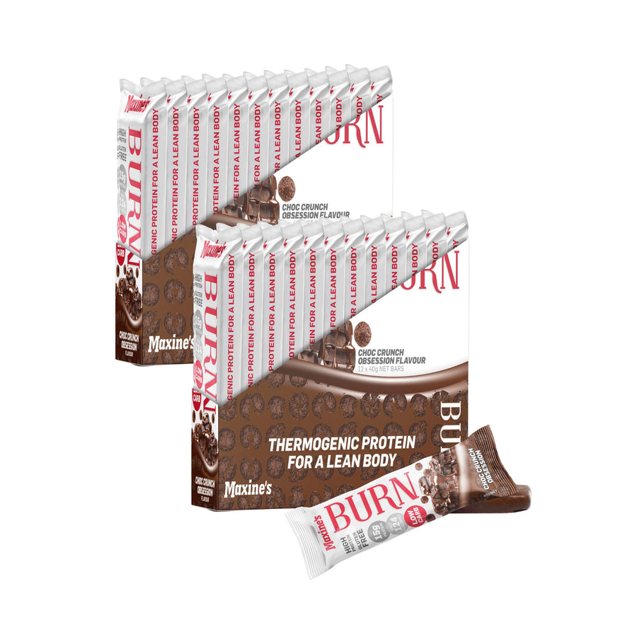 Maxines Burn Choc Crunch Obsession Bar 12x40g x2-2017004945219391488
