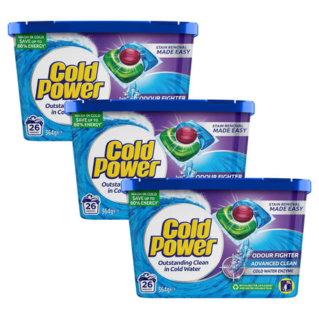 Cold Power Odour Fighter x 78 Laundry Detergent Capsules-2017004932762308608