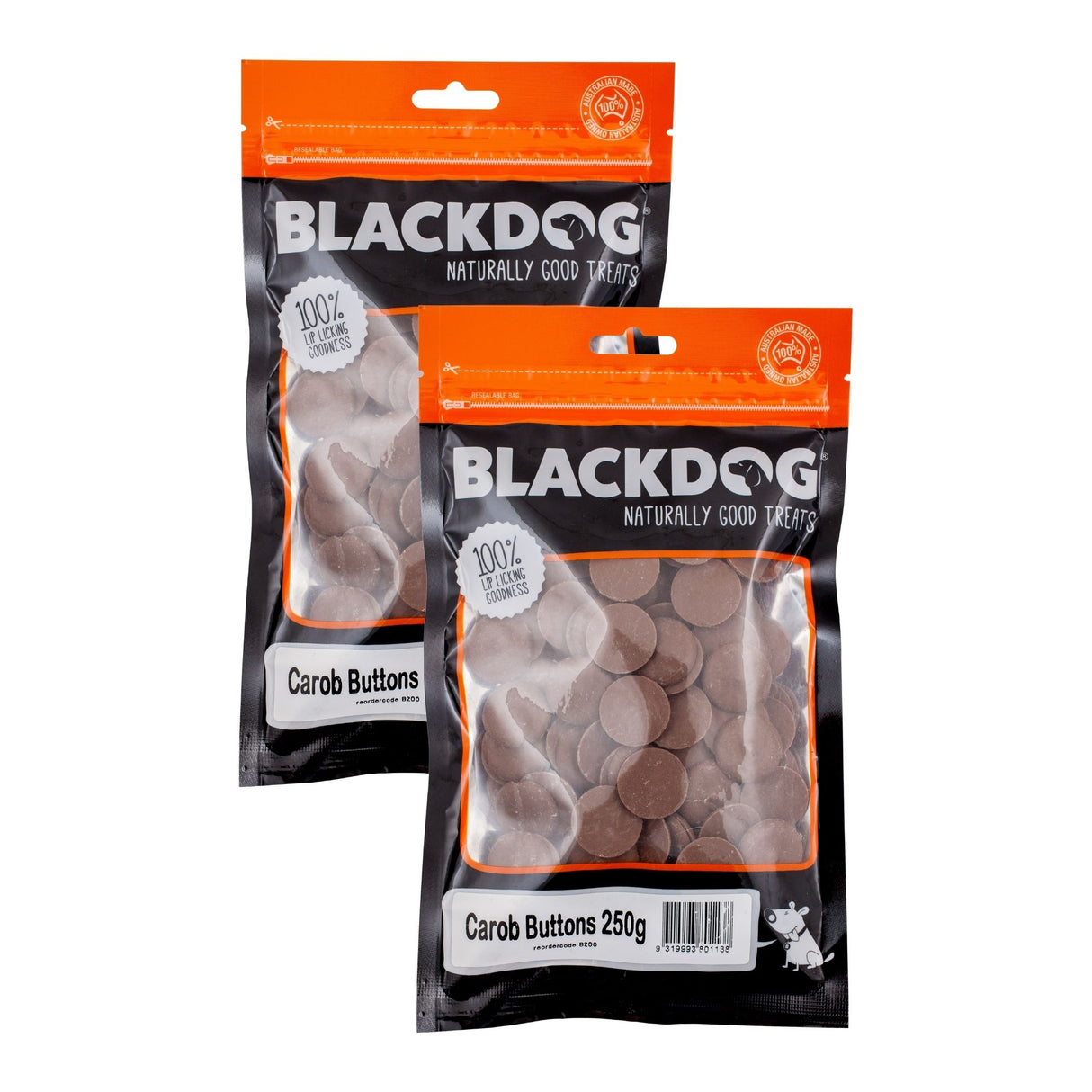 Blackdog Carob Drops 250g x 2pk-2018816612211232769
