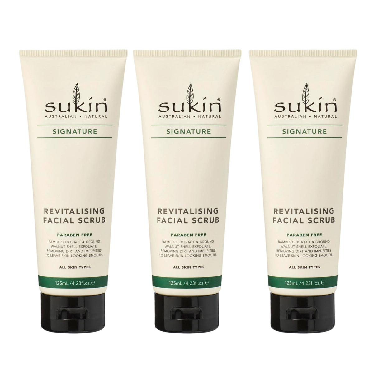 Sukin Revitalising Facial Scrub 125mL x3-2017004954555912192