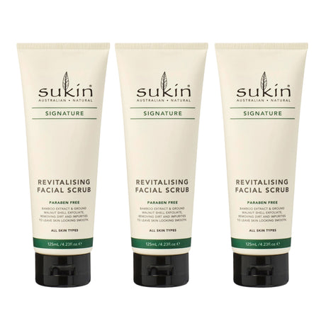 Sukin Revitalising Facial Scrub 125mL x3-2017004954555912192