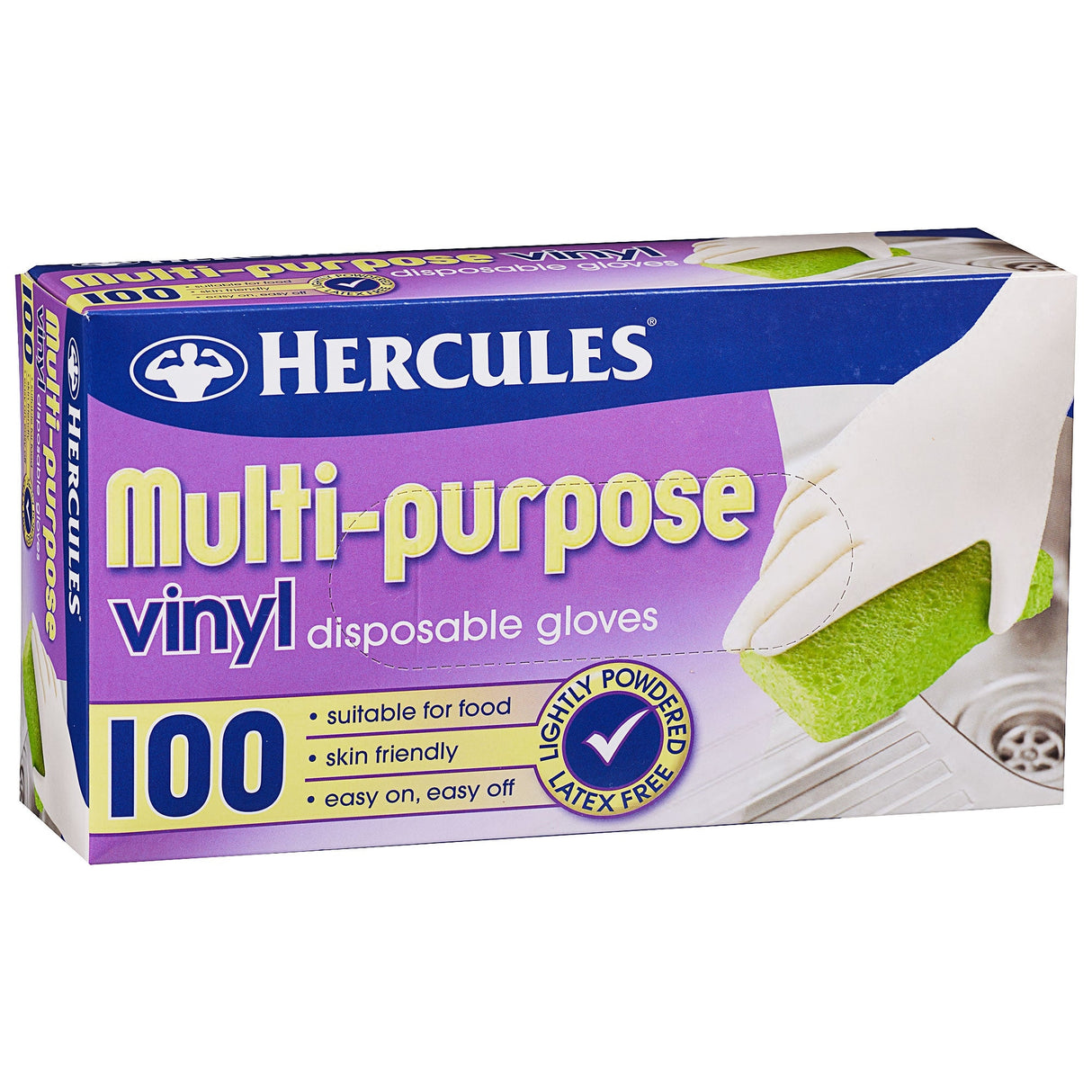 Hercules Multipurpose Vinyl Gloves 100pk-2017004936885309440