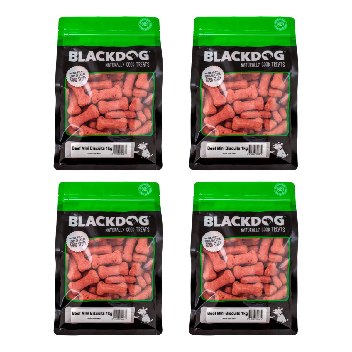 Blackdog Mini Beef Biscuits 1kg x 4pk-2006732754133323776